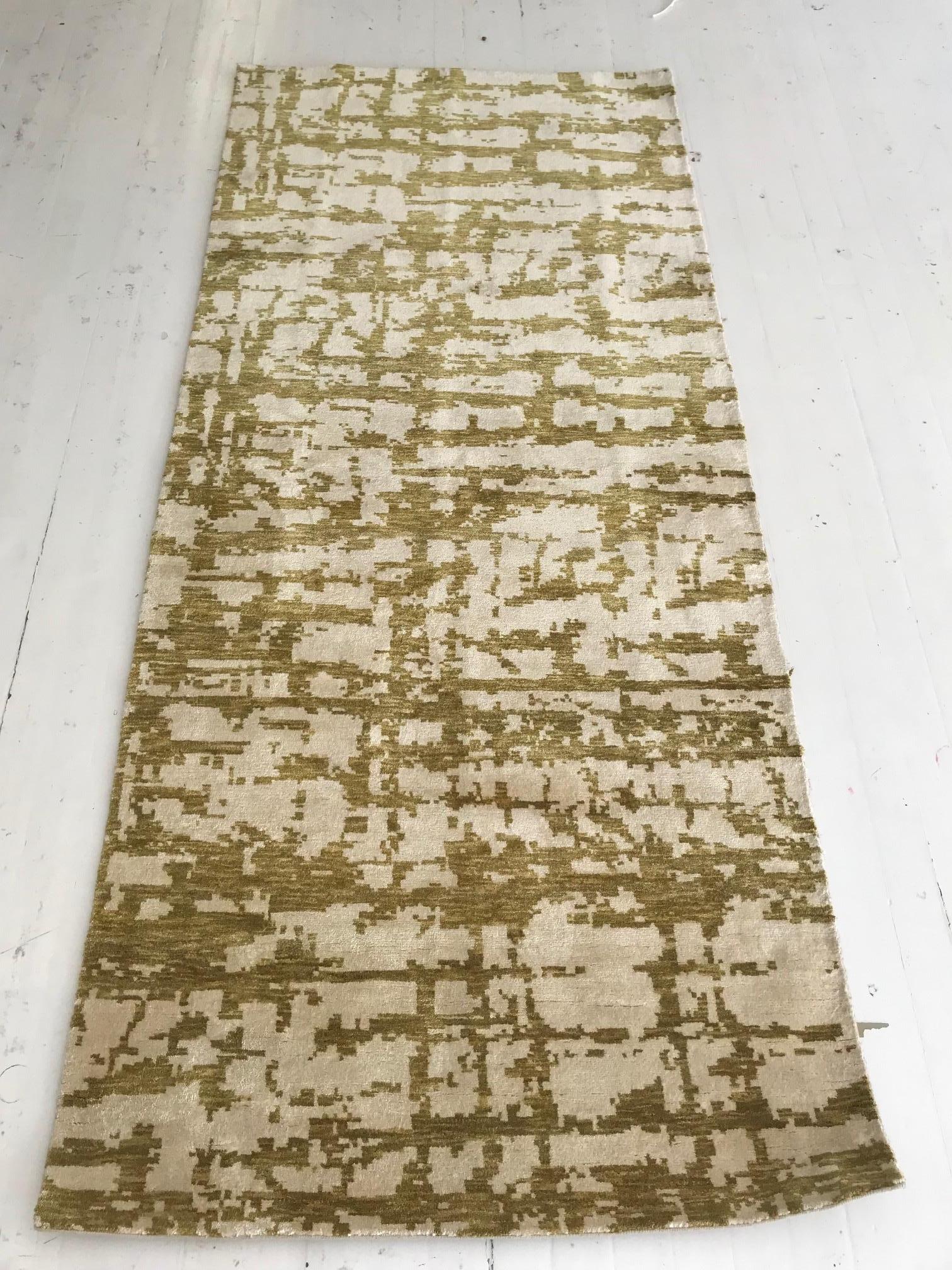 Elemento astratto contemporaneo Greene & Greene in seta annodata a mano di Doris Leslie Blau in vendita 1