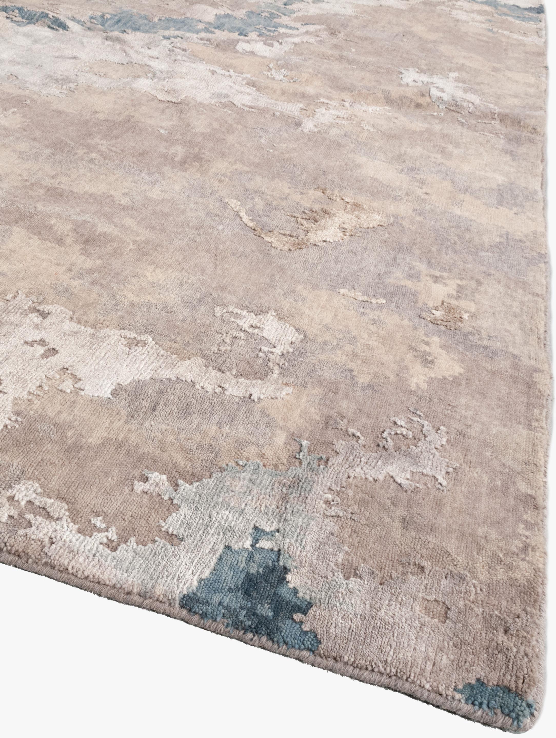 Contemporary Abstract Hand Knotted Wool Collection Dining Room Rug 8' x 10' im Zustand „Neu“ im Angebot in New York, NY