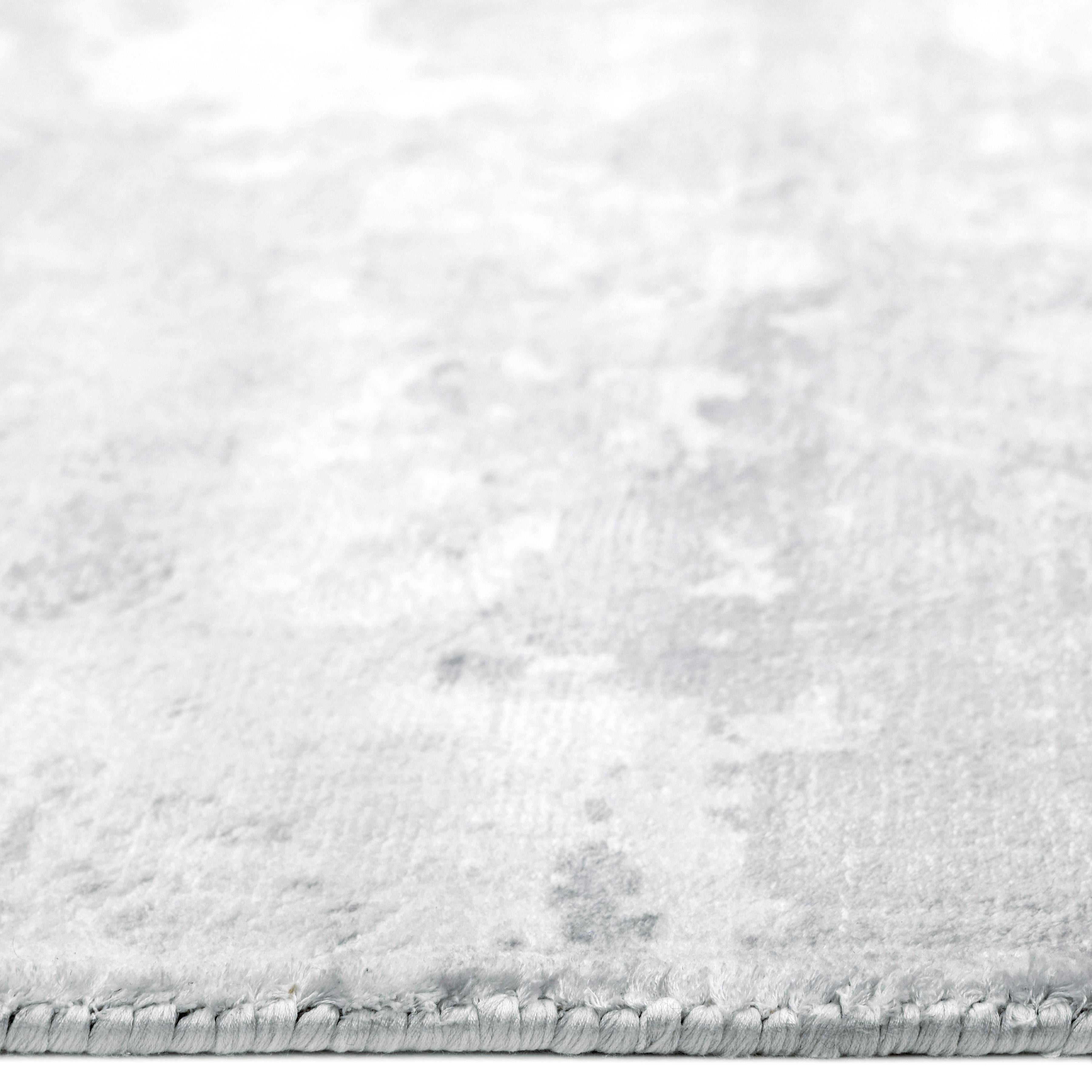 Contemporary Abstract Hand Made Gray Bereich Teppich 3' 0