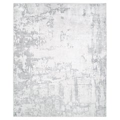 Alfombra Abstracta Contemporánea Hand Made Gris 3' 0" x 5' 0