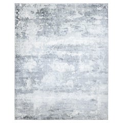 Contemporary Abstract Hand Made Elfenbein Bereich Teppich 10' 0" x 14' 0"