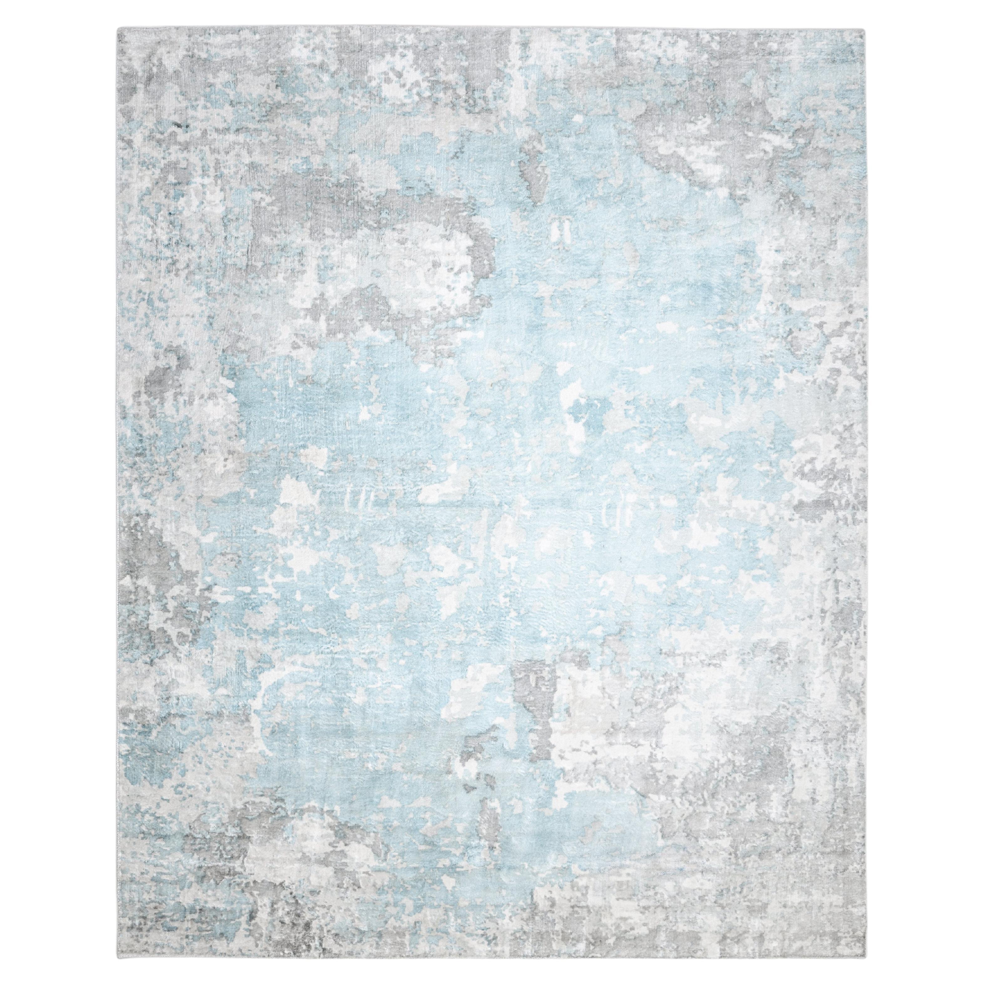 Contemporary Abstract Hand Made Ivory Area Rug 3' 0" x 5' 0"