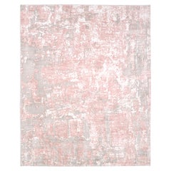 Contemporary Abstract Hand Made Pink Area Rug 3' 0" x 5' 0"