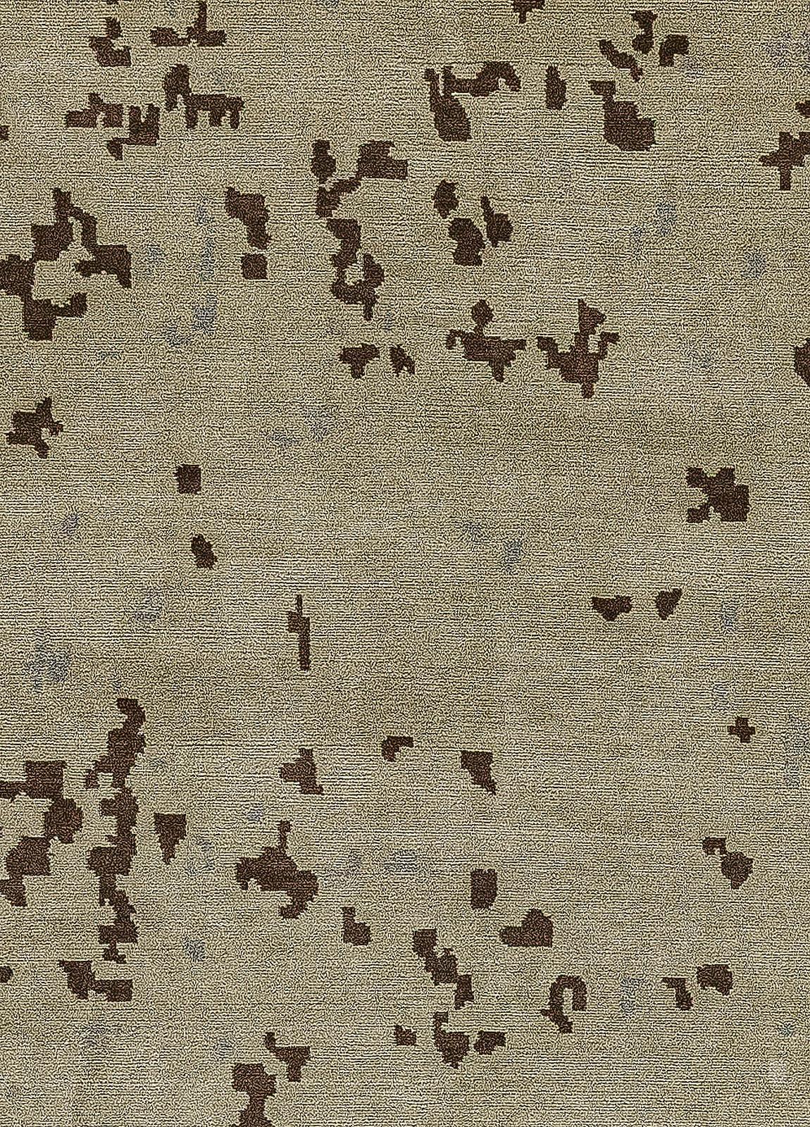 Tapis abstrait contemporain en soie et laine fait main par Doris Leslie Blau.
Taille : 10'2