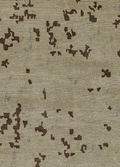 Contemporary Abstract Handmade Silk and Wool Rug by Doris Leslie Blau