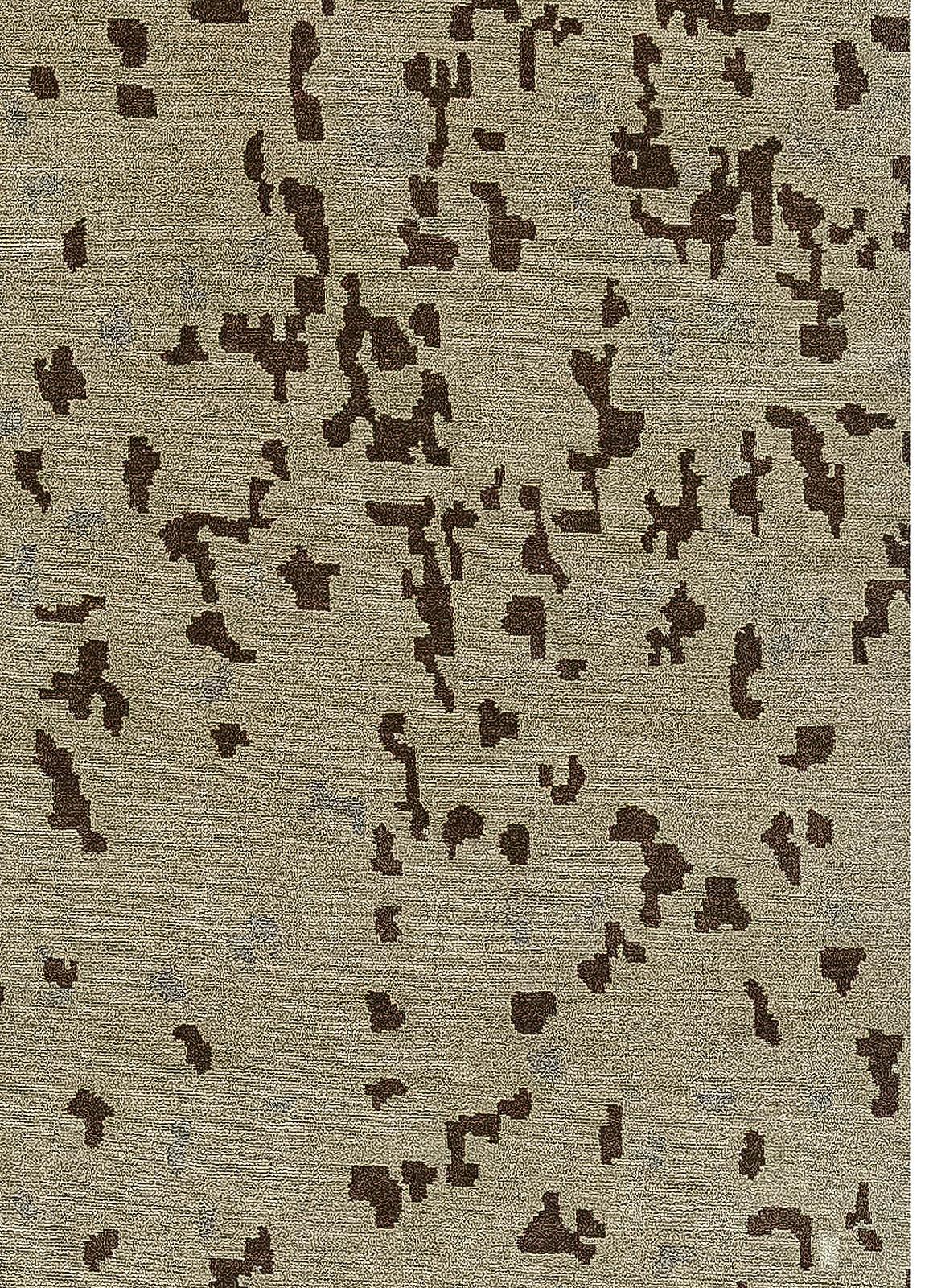 Zeitgenössischer abstrakter handgefertigter Teppich aus Seide und Wolle von Doris Leslie Blau (Handgeknüpft) im Angebot