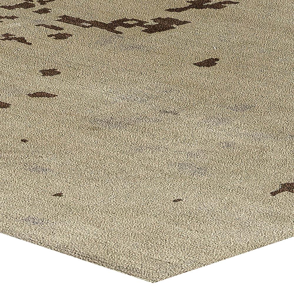 Zeitgenössischer abstrakter handgefertigter Teppich aus Seide und Wolle von Doris Leslie Blau im Angebot 1