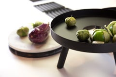 fferrone Contemporary Abstract Large Black Serving Tray Decorative Sculpture