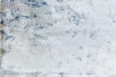 Contemporary Abstract Light Blue Silk Rug "Water" by Doris Leslie Blau