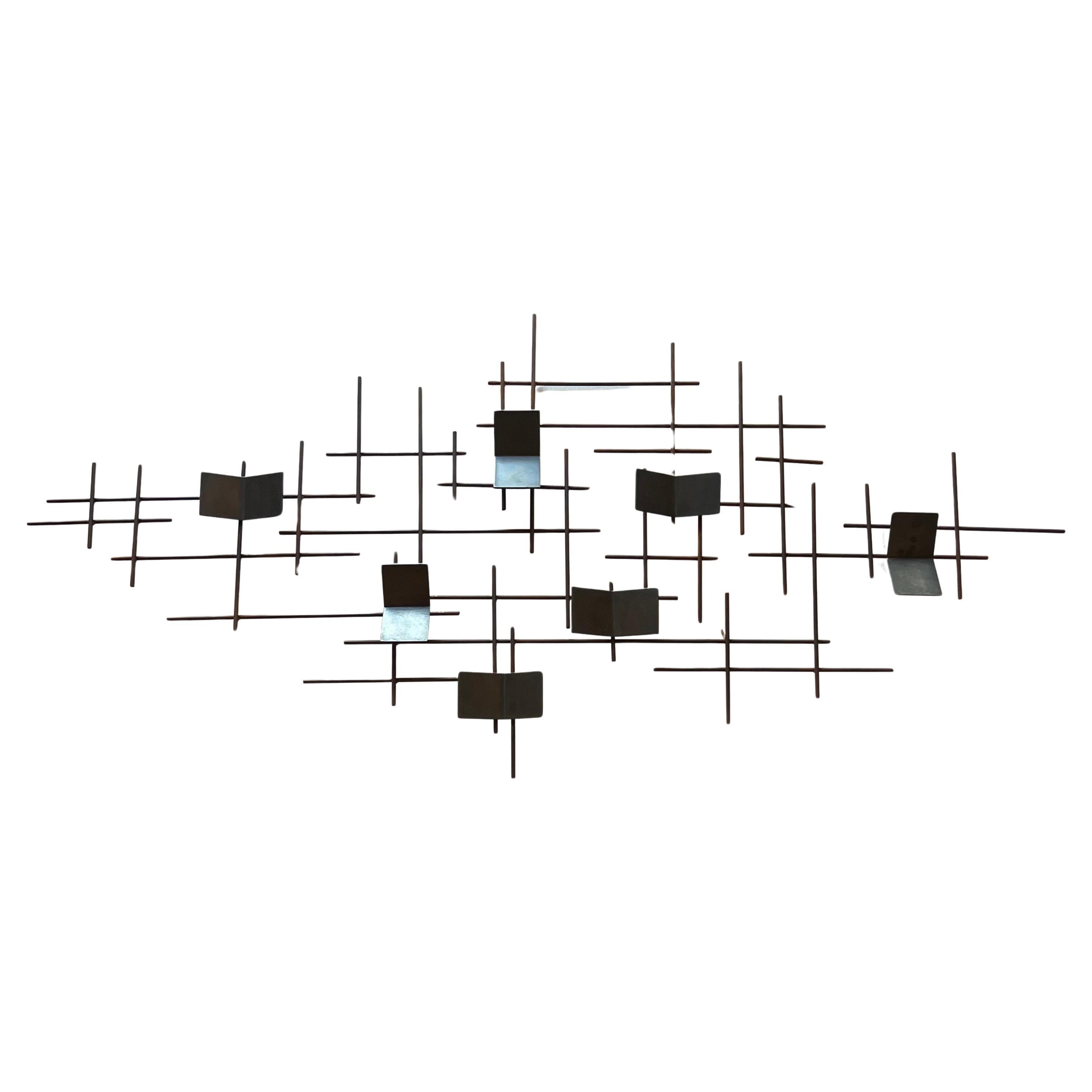 Contemporary Abstract Metal Steel wall sculpture by California Artist en vente