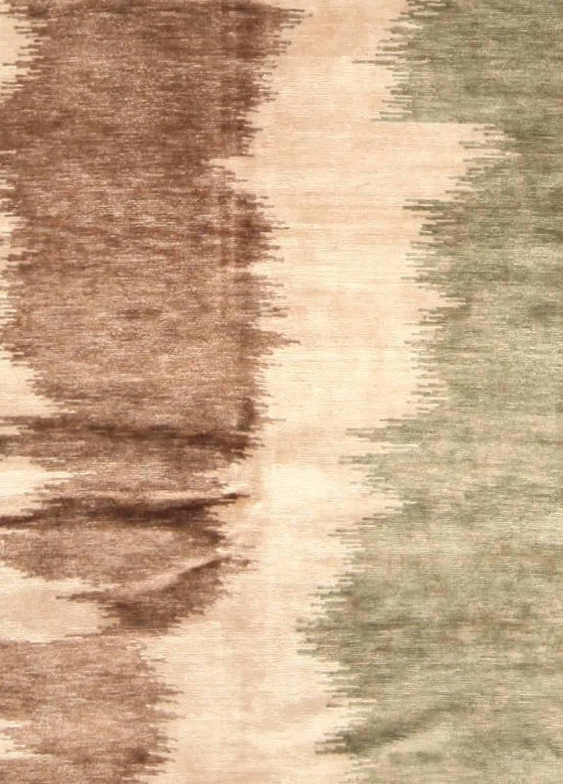 Contemporary abstract Mimosa design handmade silk rug by Doris Leslie Blau.
Size: 9'7
