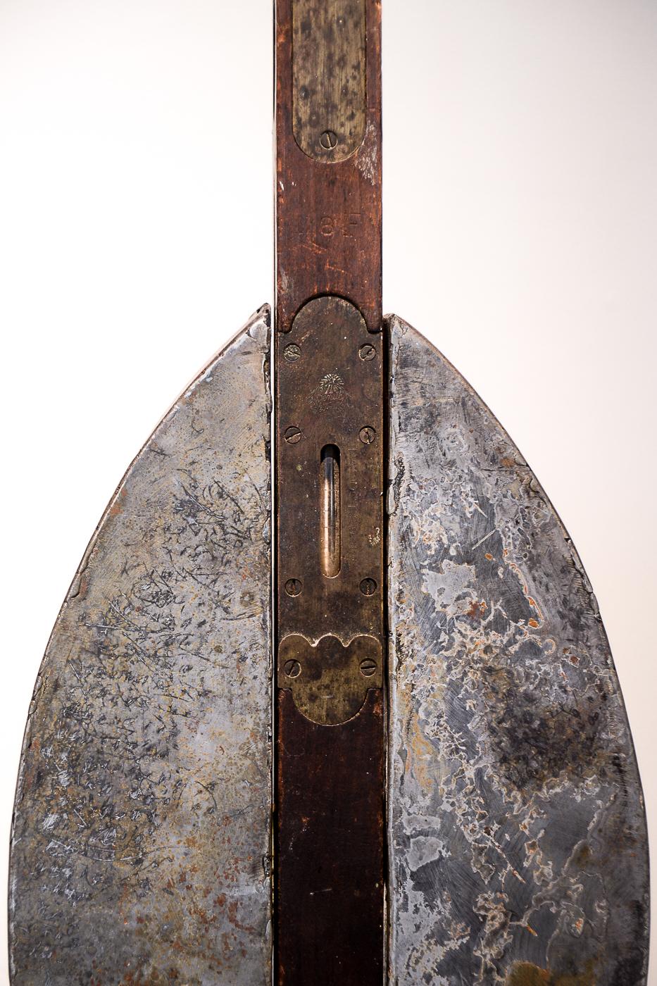 Bird I
wood, steel, carpenter’s level, bronze
12 x 8 x 31 in

Artist statement:

I seldom use stock material, but prefer distressed and rusted steel that has been scarred, bent, and made imperfect. In this state, the material becomes quite