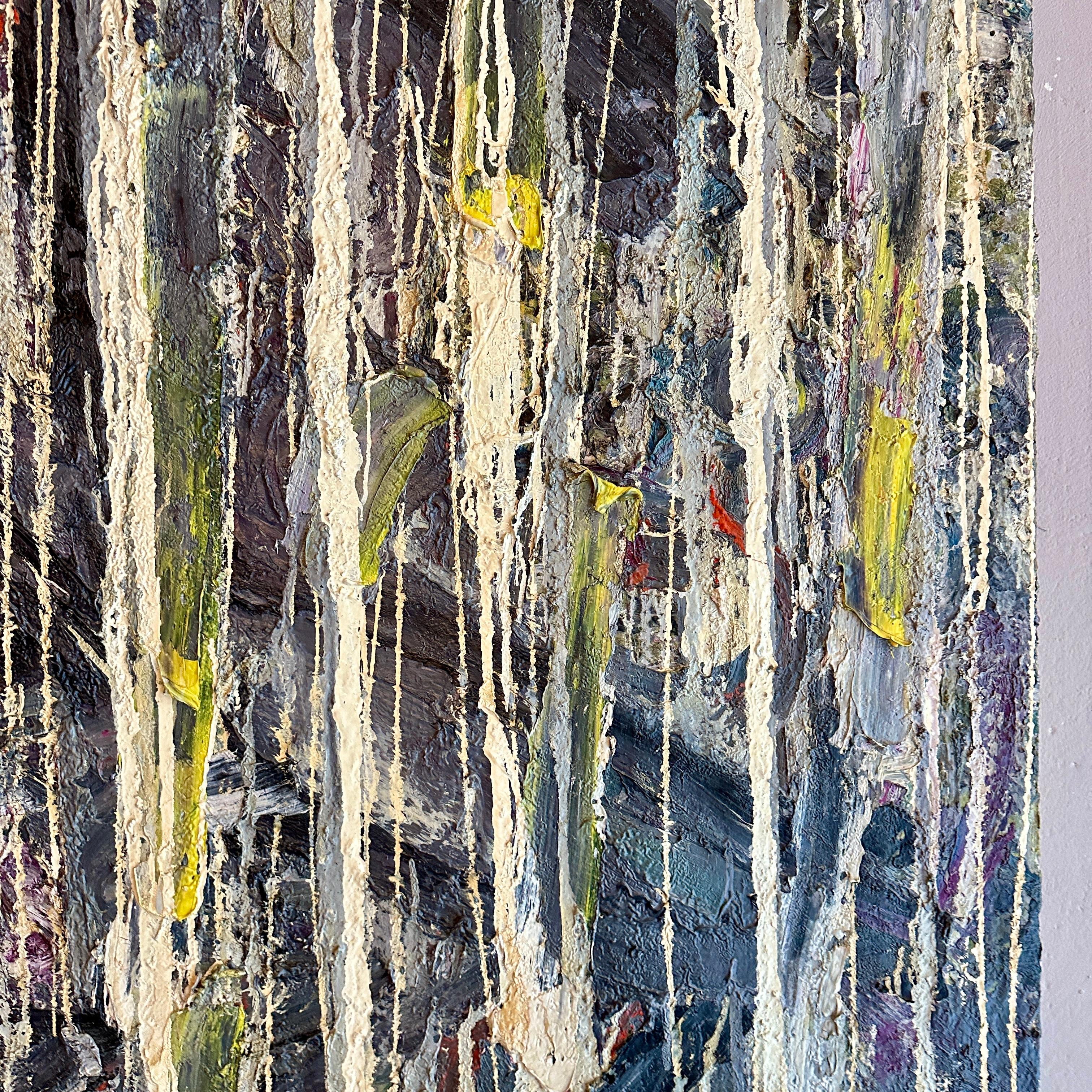 Contemporary Abstract Multicolored Oil Painting von Tomas Imrich , um 1980 im Zustand „Gut“ im Angebot in Berlin, DE
