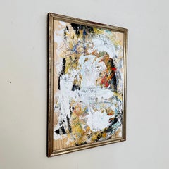 Contemporary Abstract Multicolored Painting von Felix Bachmann, 1920 Silberrahmen