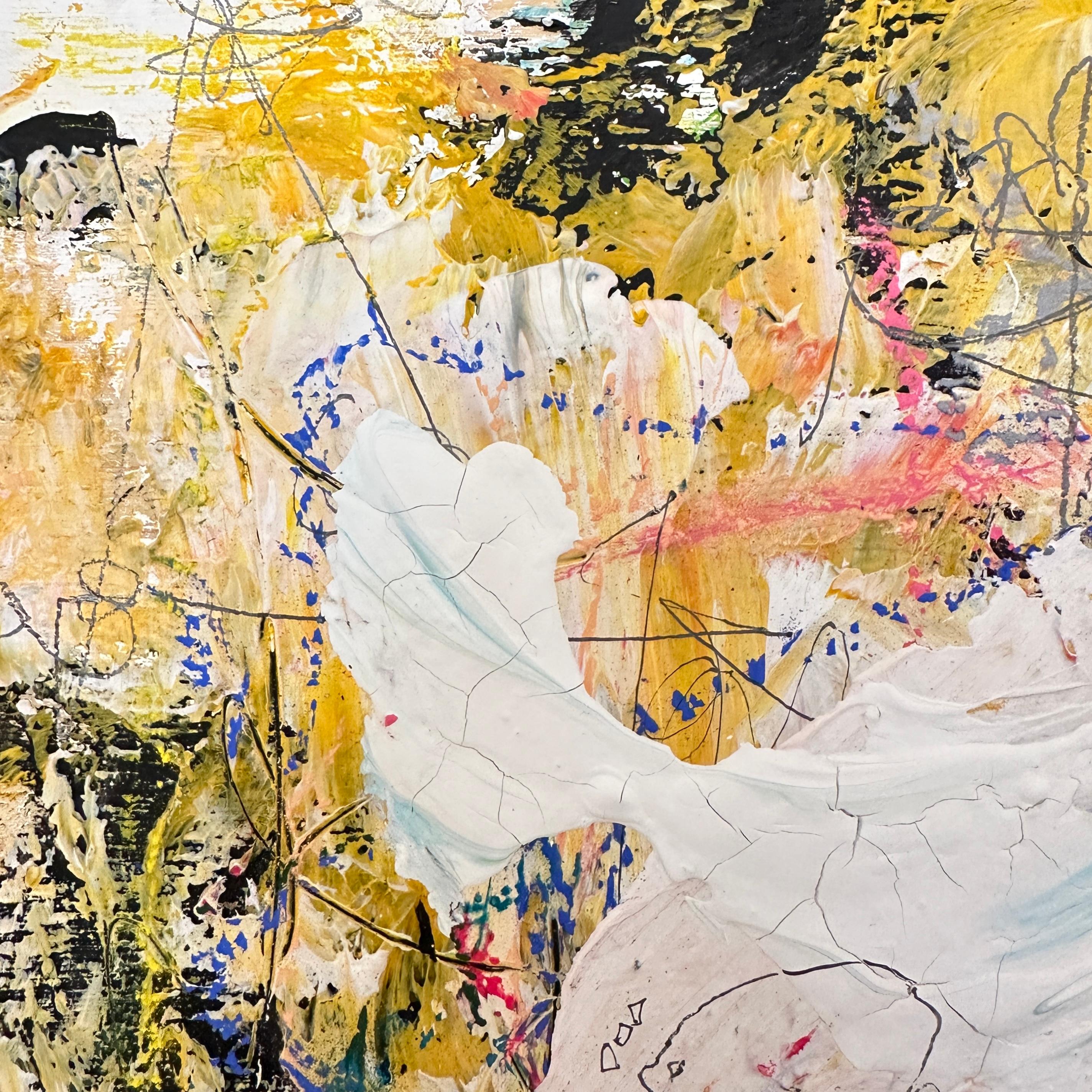 Contemporary Abstract Multicolored Painting von Felix Bachmann, 19. Rahmen im Angebot 1