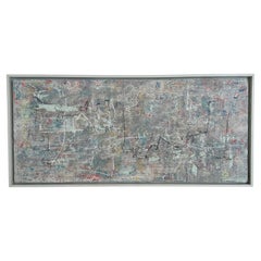 Pintura contemporánea abstracta multicolor de Felix Bachmann, 2016