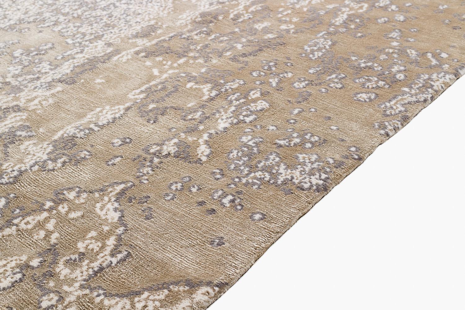 Contemporary Abstract Oceanic Modern Area Rug Aquarium Java Sea by Joseph Carini (Nepalesisch) im Angebot