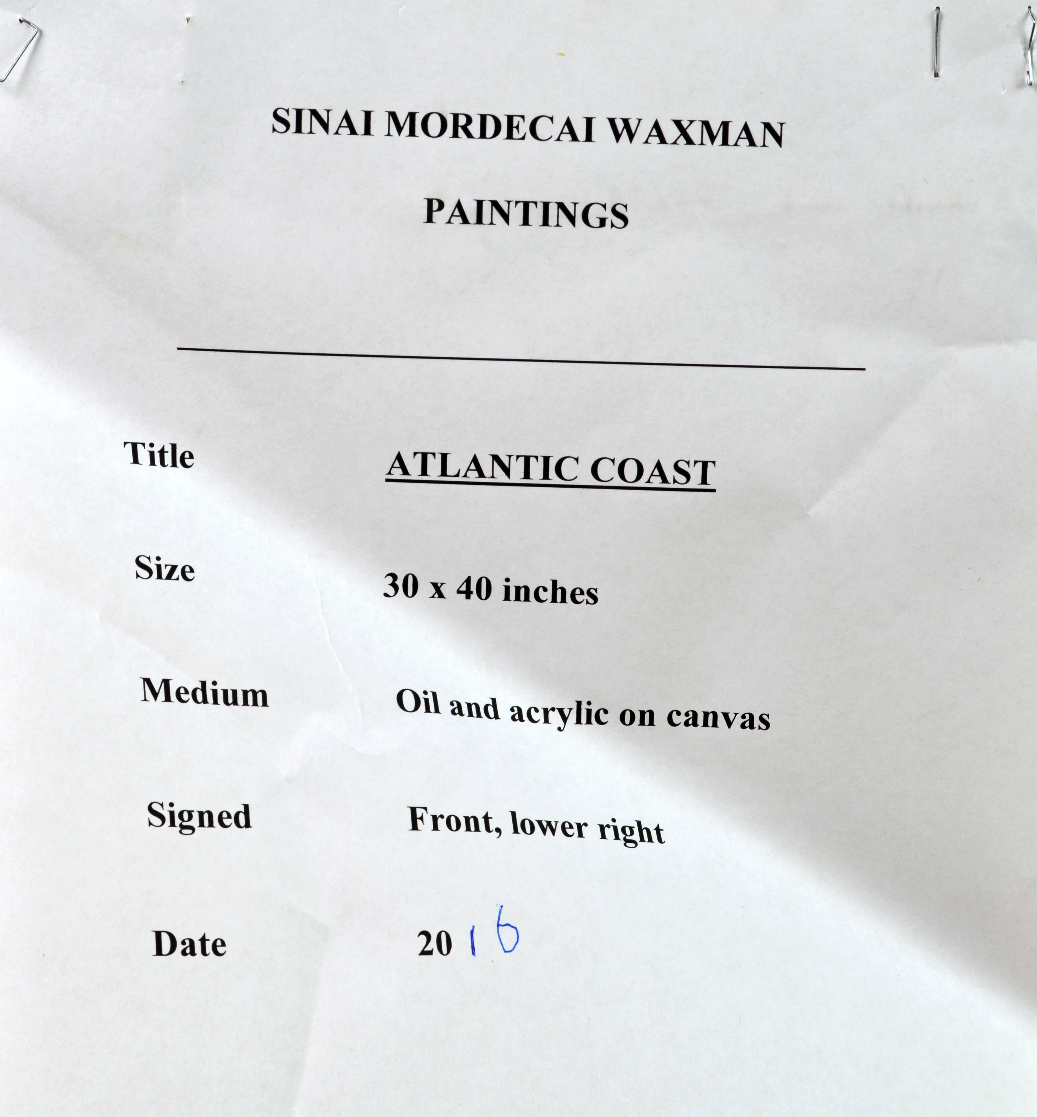 Huile abstraite contemporaine de Sinai M. Waxman, artiste américain bien exposé en vente 5
