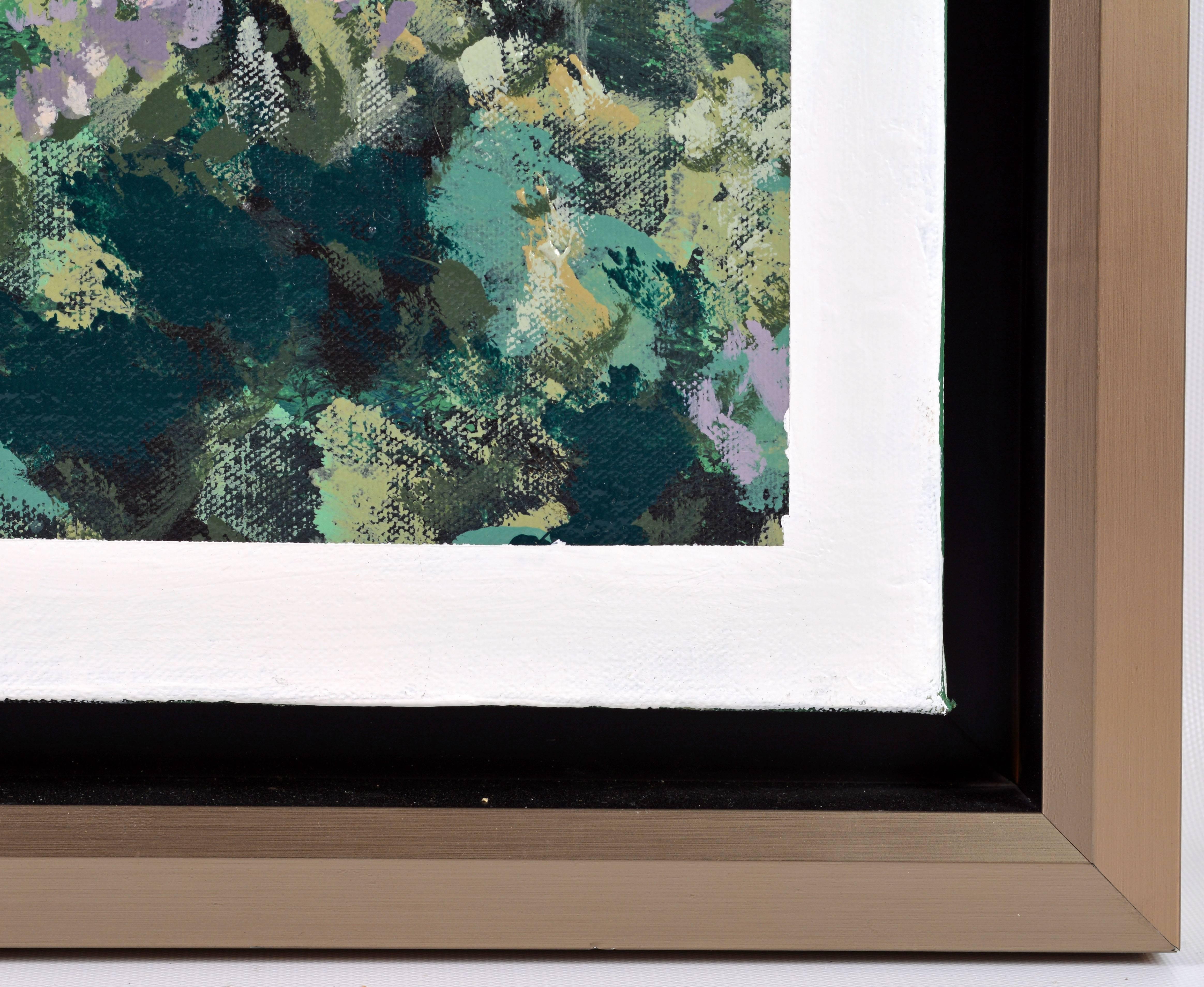Toile Huile abstraite contemporaine de Sinai M. Waxman, artiste américain bien exposé en vente