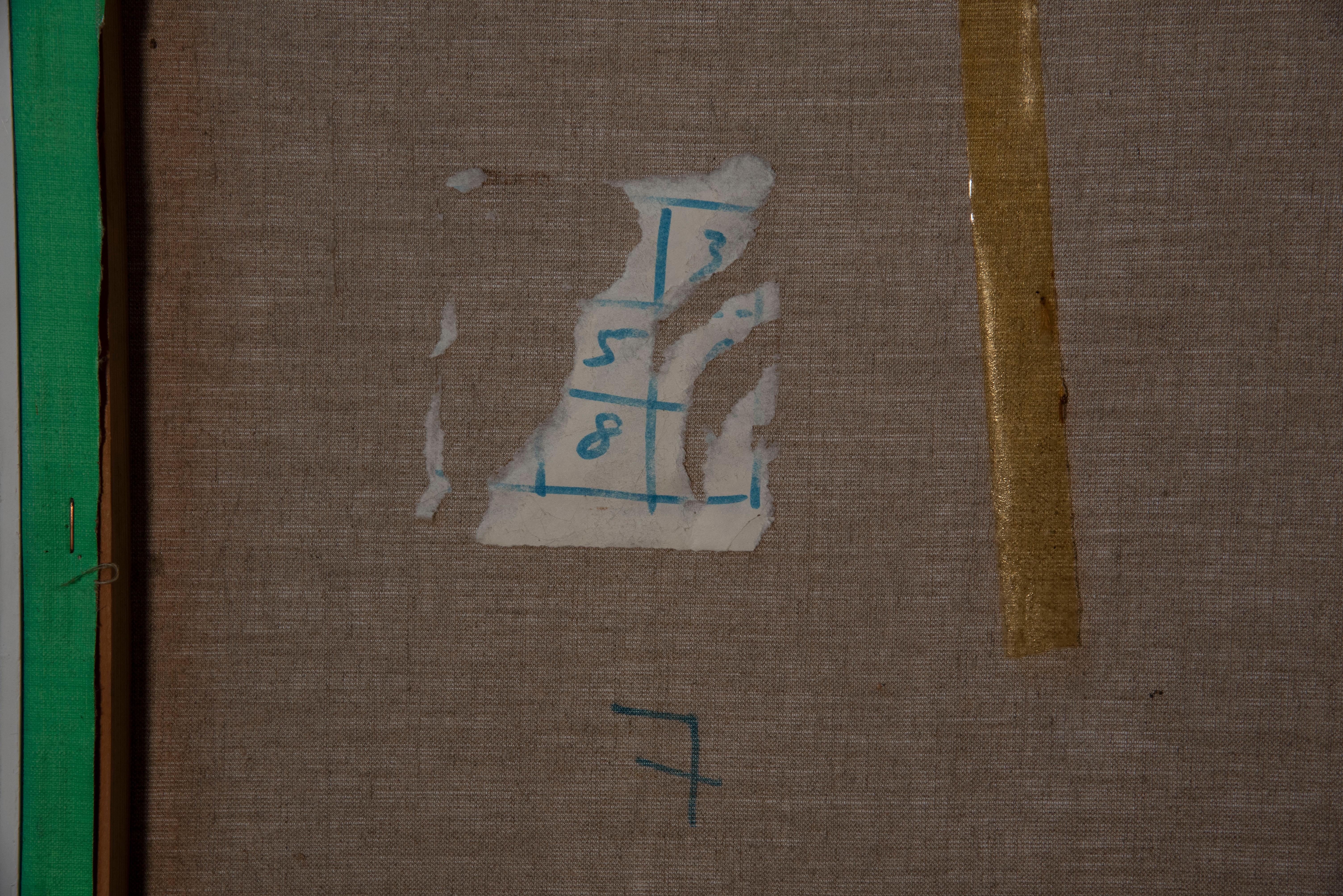 Pintura contemporánea abstracta oriental firmada en venta 3