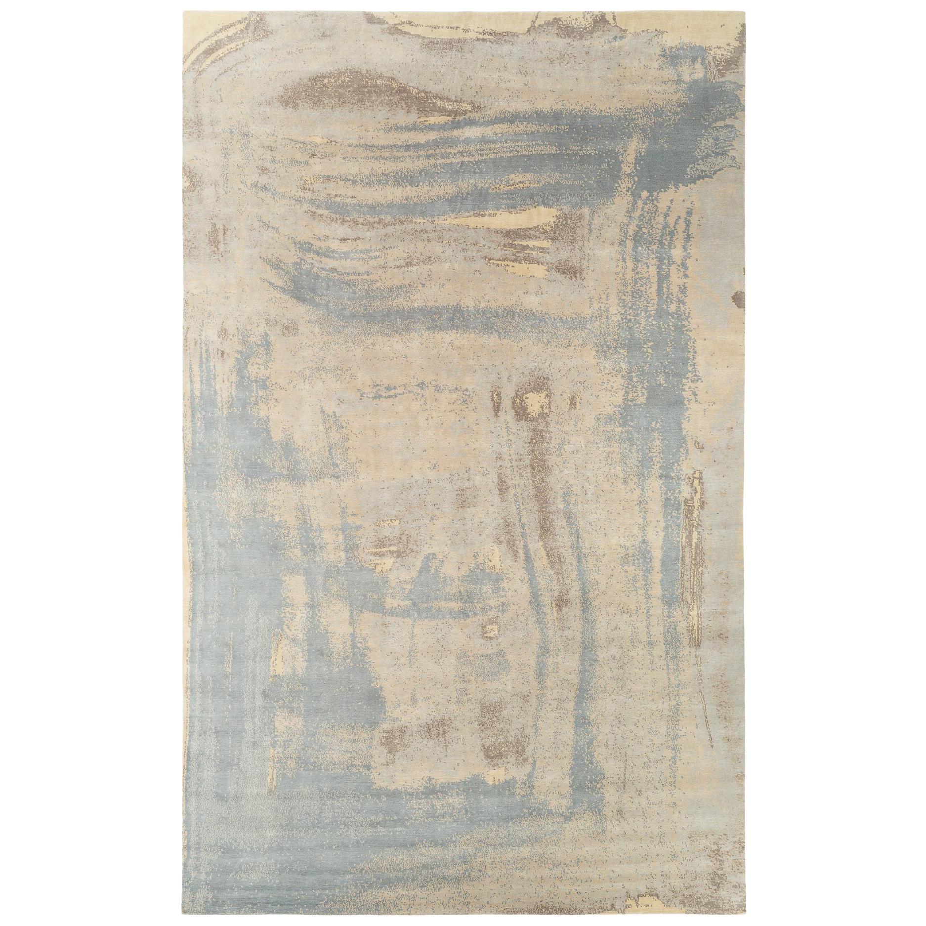 Contemporary Abstract Painterly Rug by Carini