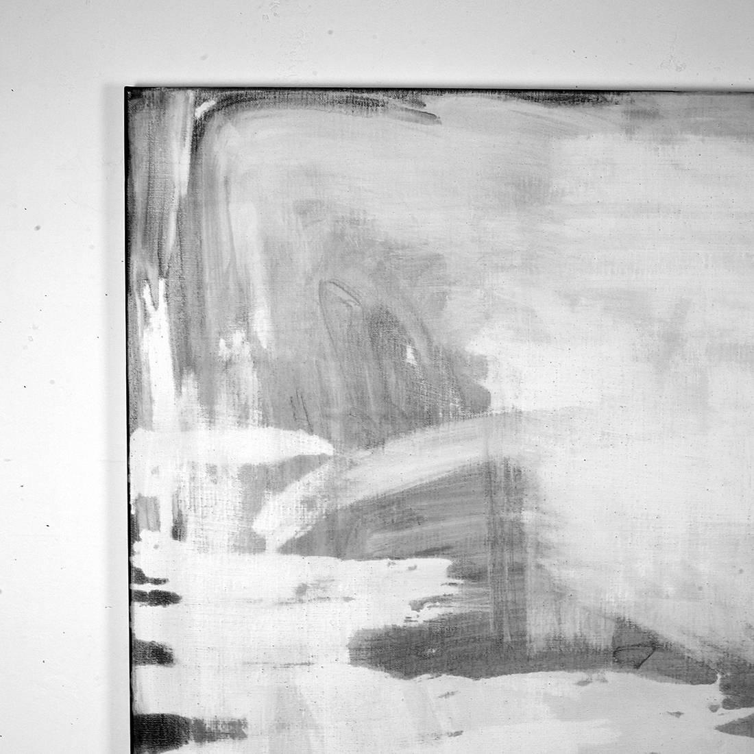 Artist Kirsten Hutsch takes a clear approach to the process and materiality of her work. Her paintings examine the very foundation of what we see and in this particular work the domestic actions that take place in our homes. 'Ink Wash # 7' captures