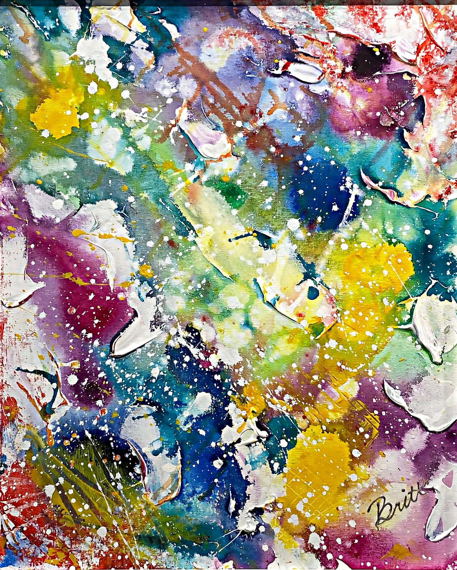 Peinture abstraite contemporaine sur toile par Brittany Murphy

 Nous proposons à la vente une peinture abstraite contemporaine colorée sur toile de Brittany Murphy. Le tableau est signé en bas à droite et au verso. Il est présenté dans un cadre
