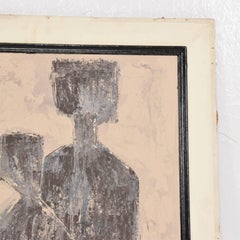 Contemporary Abstract Painting Signed M.C.