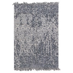 Contemporary Abstract Petra Gray Handmade Wool Rug by Doris Leslie Blau