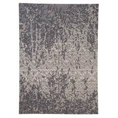 Contemporary Abstract Petra Gray Handmade Wool Rug by Doris Leslie Blau