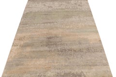 Rug & Kilim's Contemporary Abstract Rug in Gray, Beige & Green
