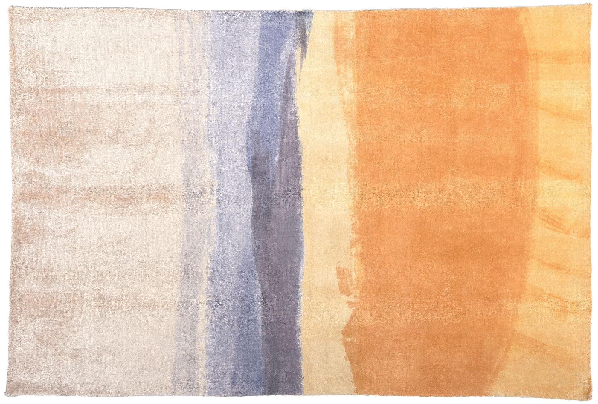 Contemporary Abstract Rug Inspired by Mark Rothko's Color Field Abstractions For Sale 1