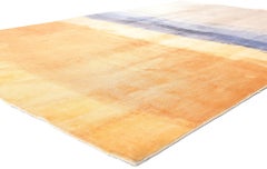 Contemporary Abstract Rug Inspired by Mark Rothko's Color Field Abstractions