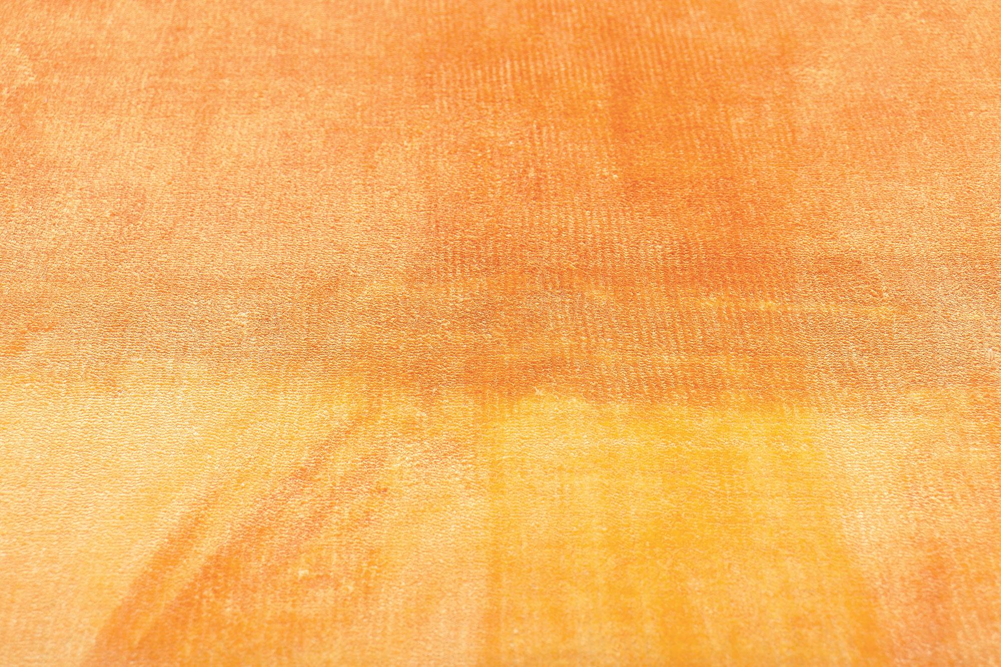 Noué à la main Tapis abstrait contemporain inspiré par les abstractions en champs de couleurs de Mark Rothko en vente