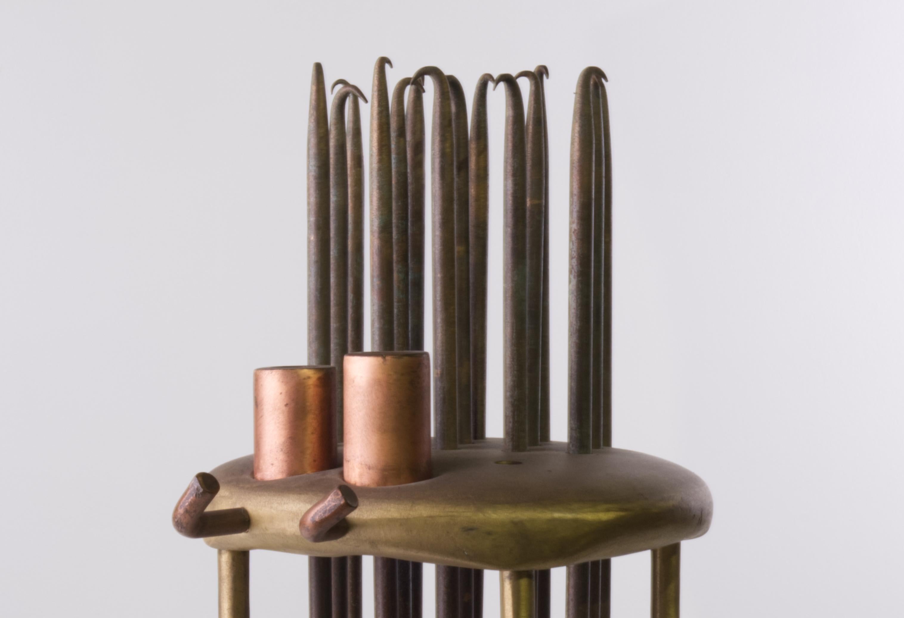 Modern Contemporary Abstract Sculpture, 'Artist Microscope' by Charles Splady For Sale