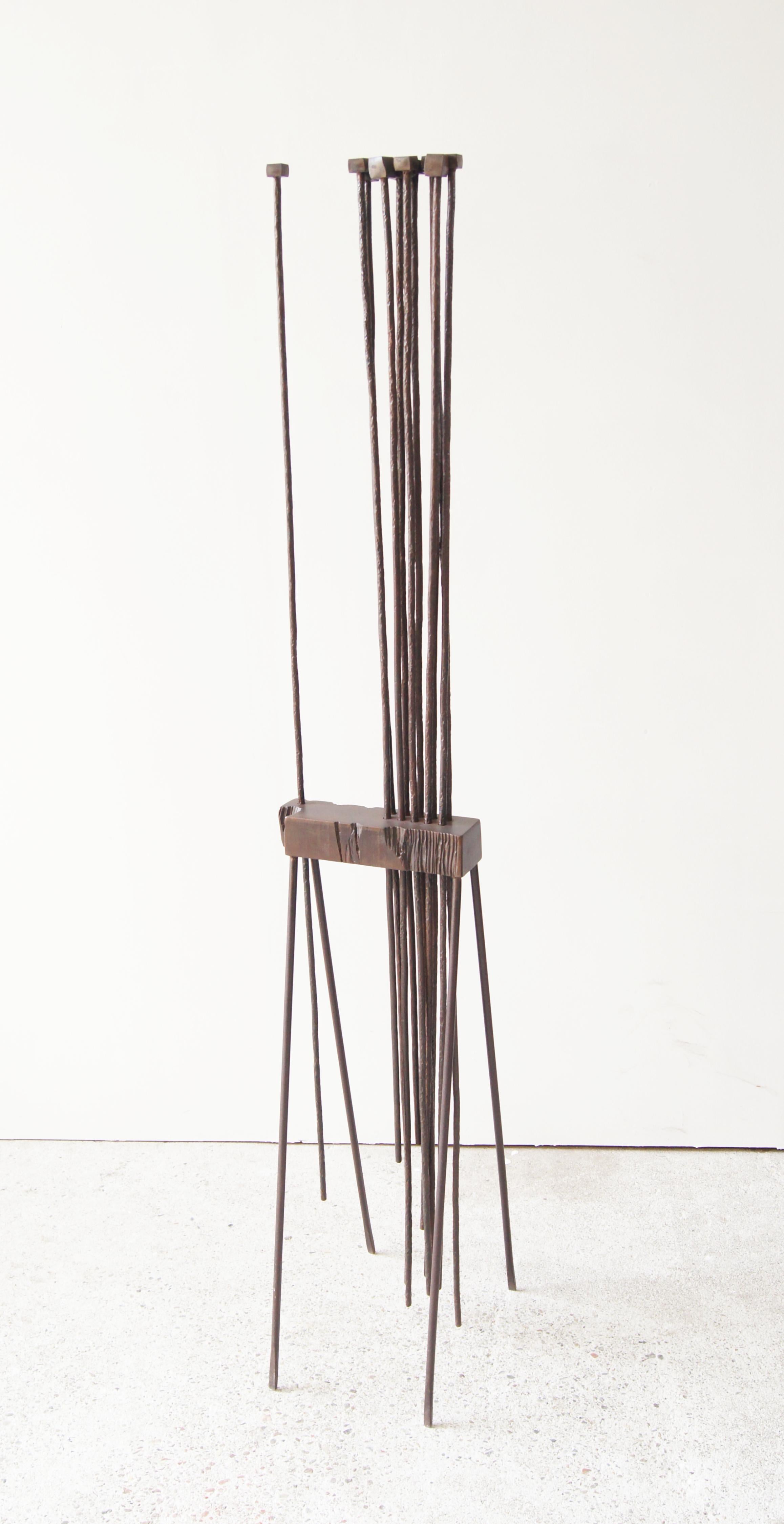 'Iron Altar' is a freestanding abstract sculpture from the Thought-Particle series, designed as a 