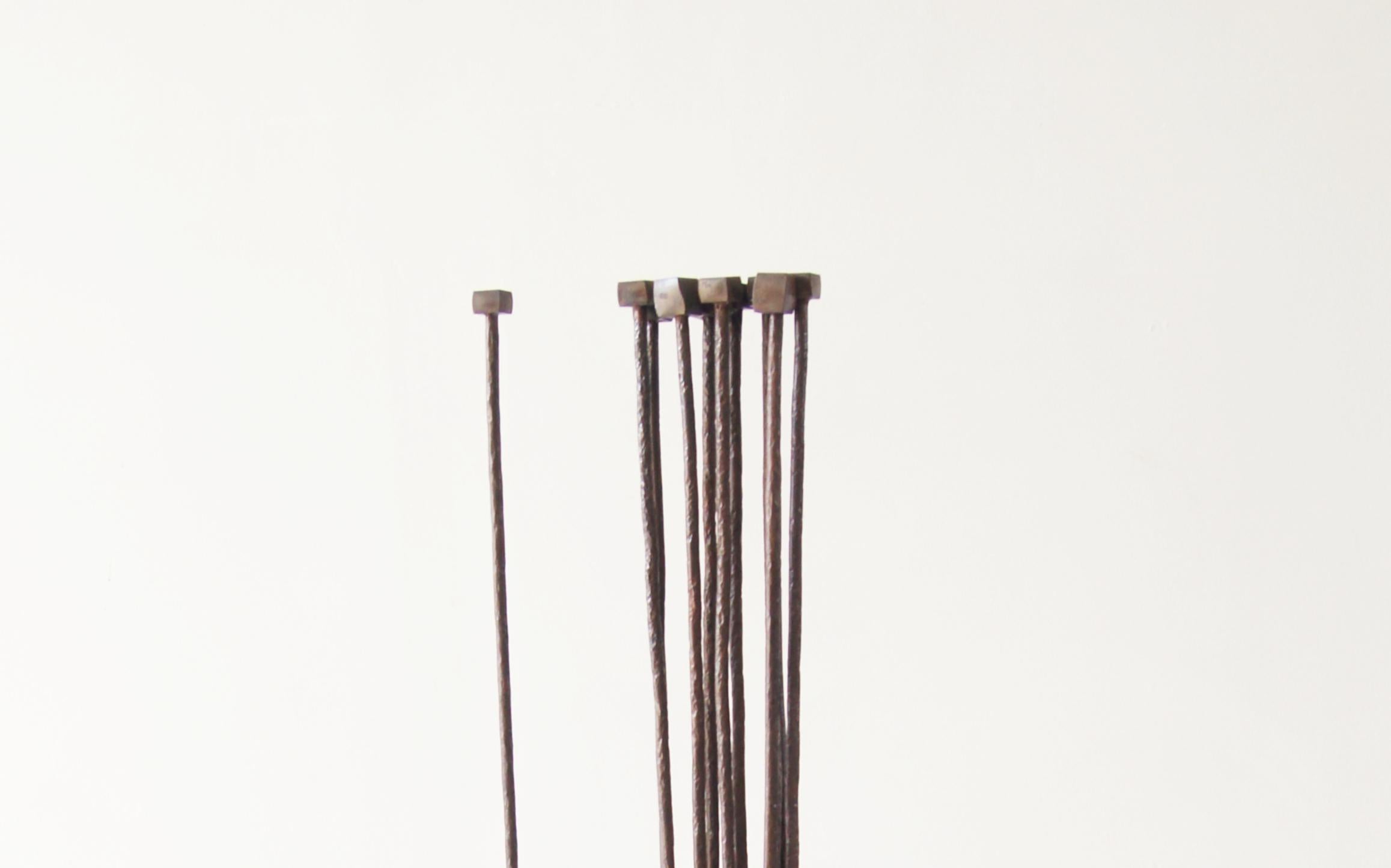 American Contemporary Abstract Sculpture, 'Iron Altar' by Charles Splady For Sale