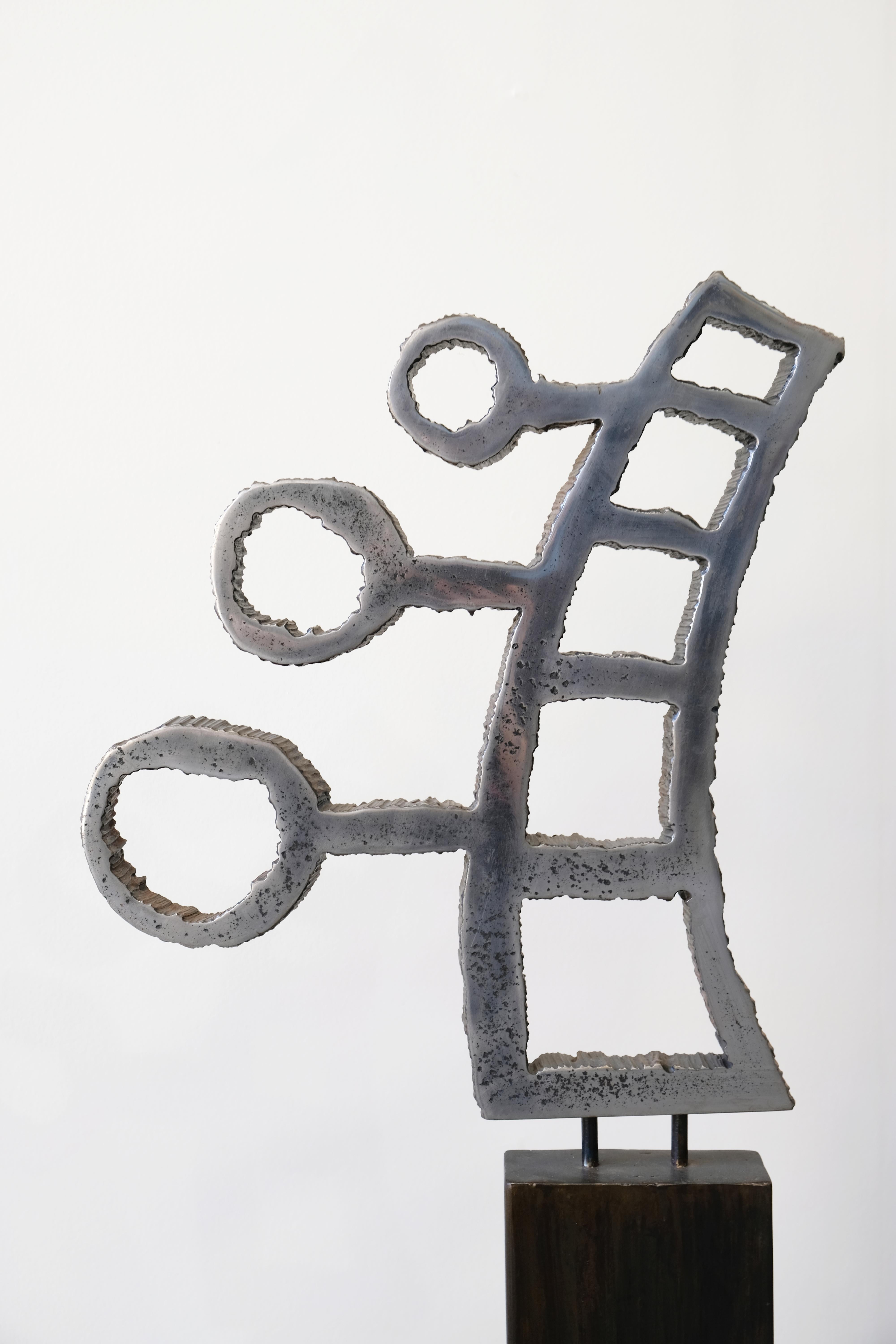 Modern Contemporary Abstract Sculpture, 'Solar Template' by Charles Splady For Sale