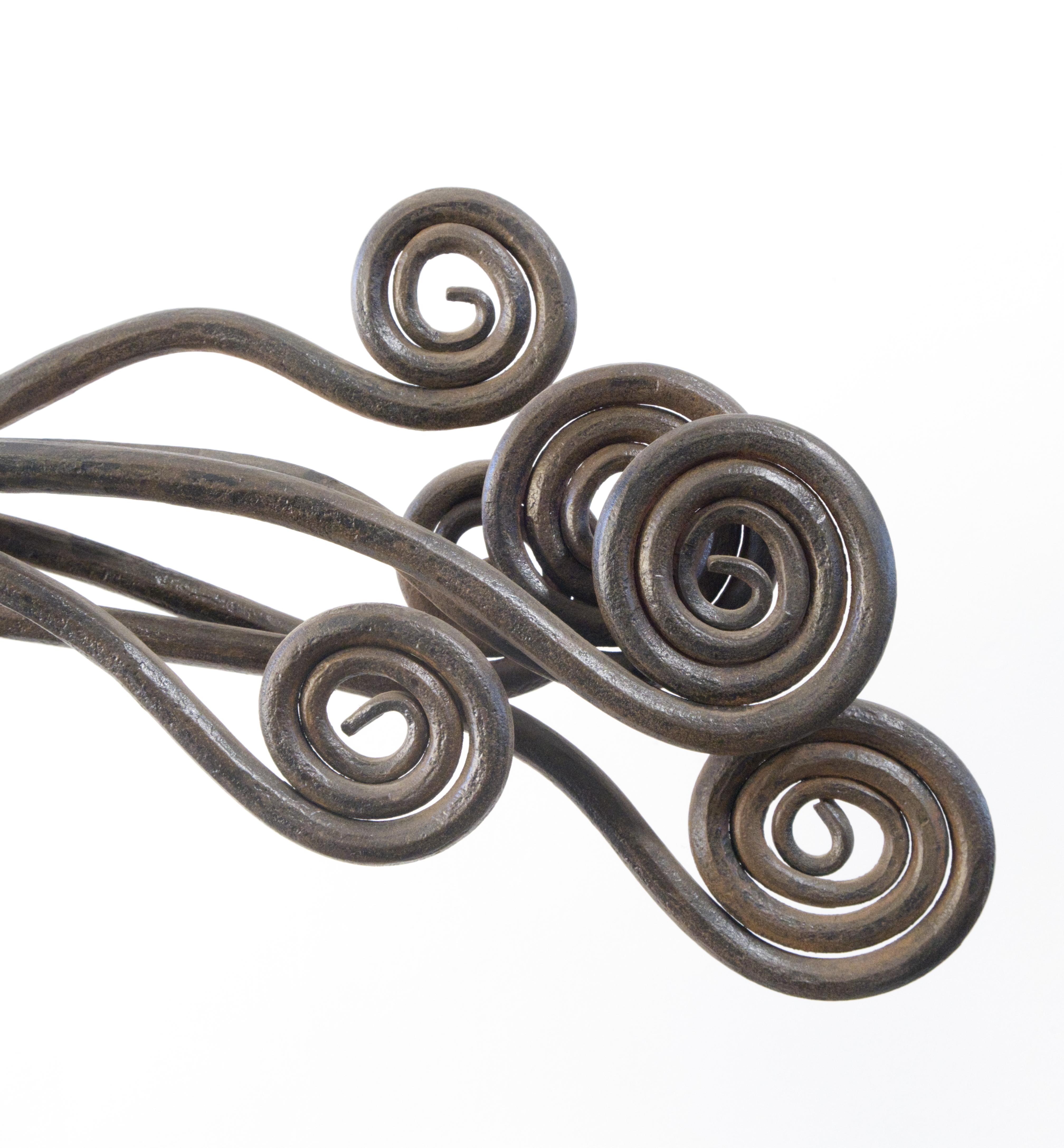 Moderno Scultura astratta contemporanea in acciaio 'Epicurus' di Charles Splady in vendita