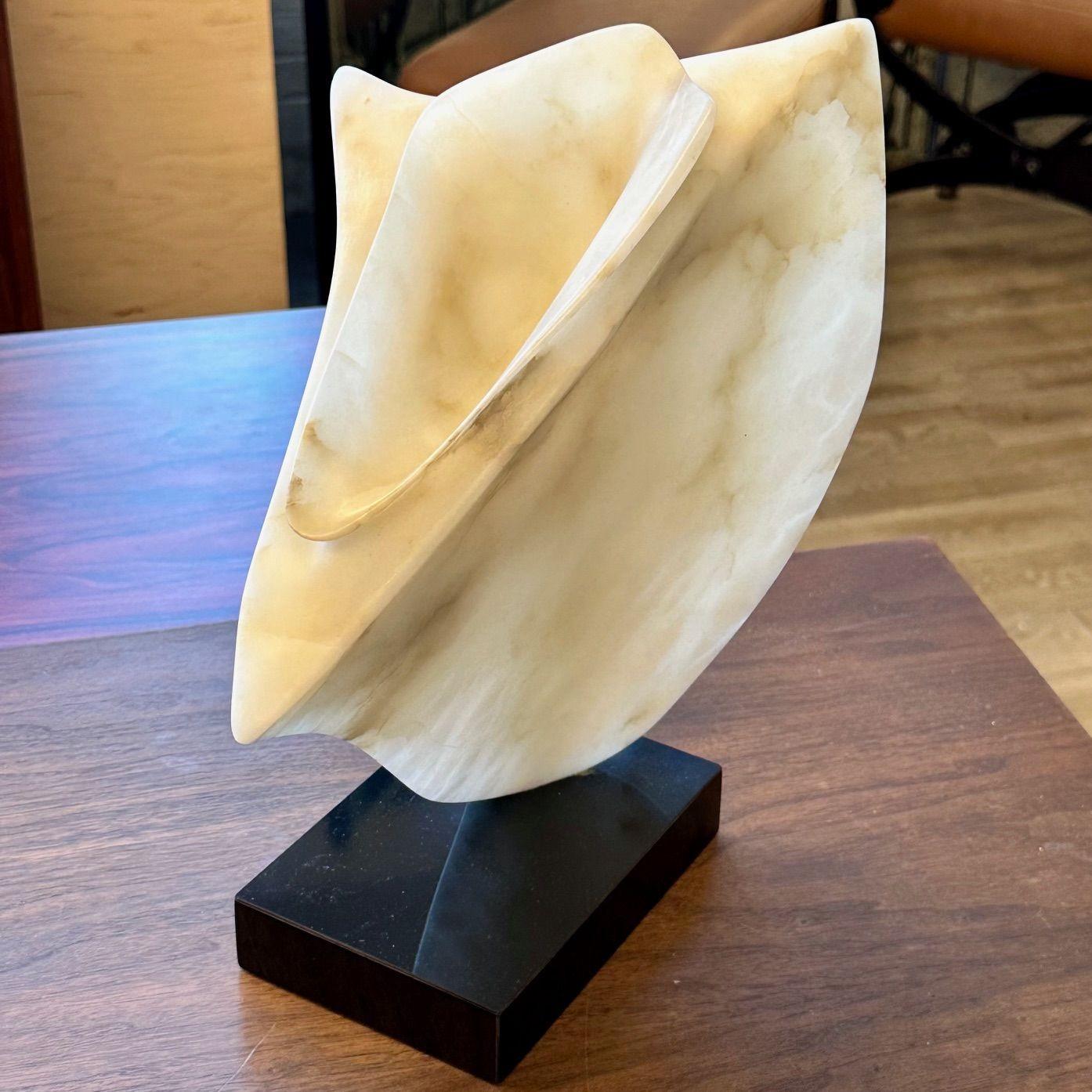 Contemporary Abstract Stone / Marble Sculpture on Base, Organic Form, 1990s
Base, 1990s

13.25H x 9W x 7D