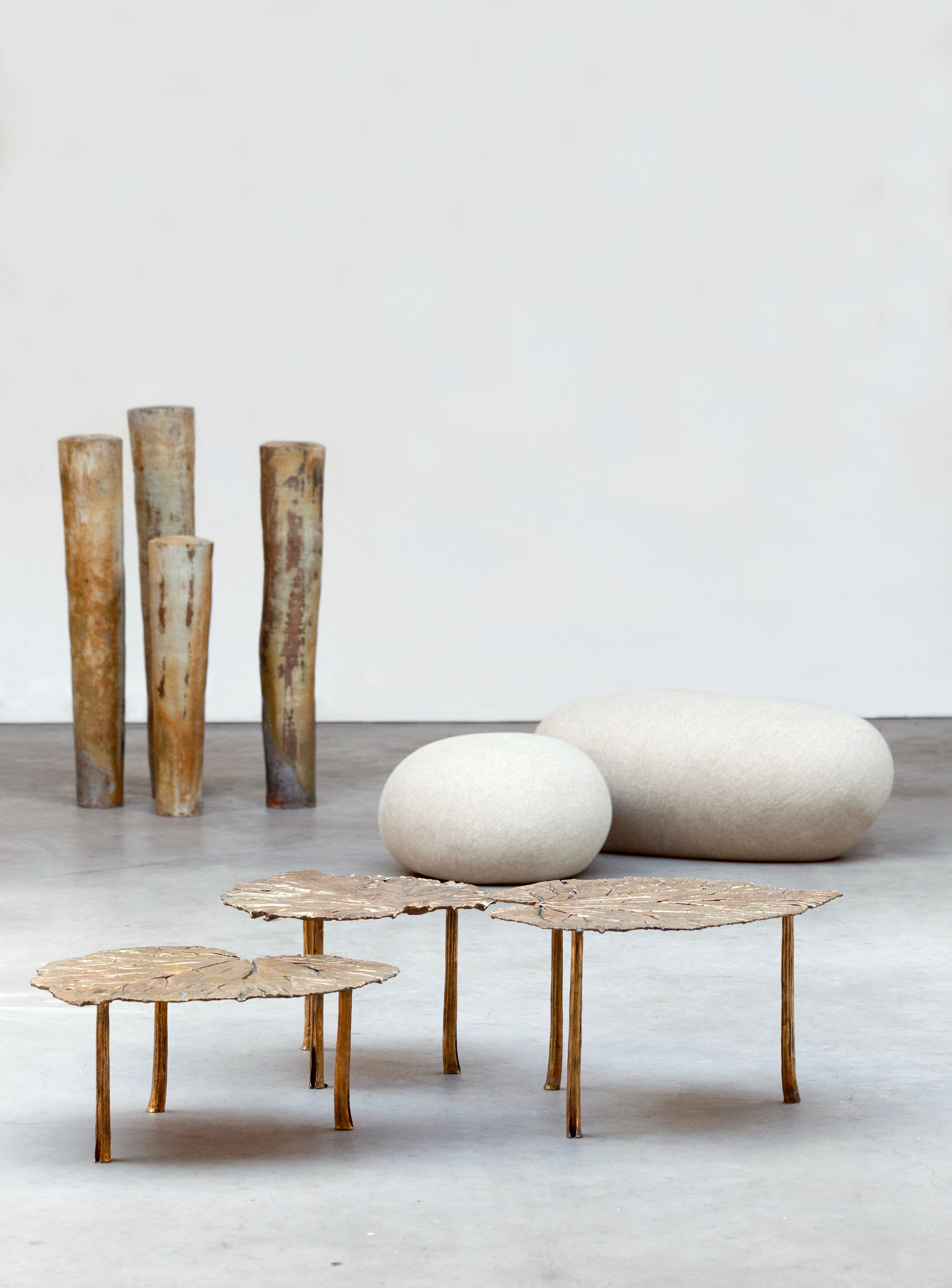 Esculturas abstractas contemporáneas de gres de Valéry Maillot Francés en venta