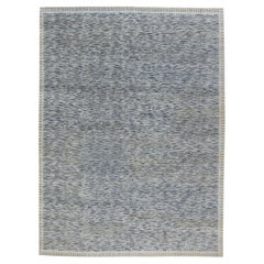 Contemporary Abstract Stripes Slate Gray Carpet "Drizzle" by Doris Leslie Blau