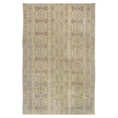 Contemporary Abstract Taupe and Beige Handmade Wool Rug by Doris Leslie Blau