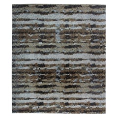 Contemporary Abstract Tibetan Handmade Wool and Silk Rug by Doris Leslie Blau
