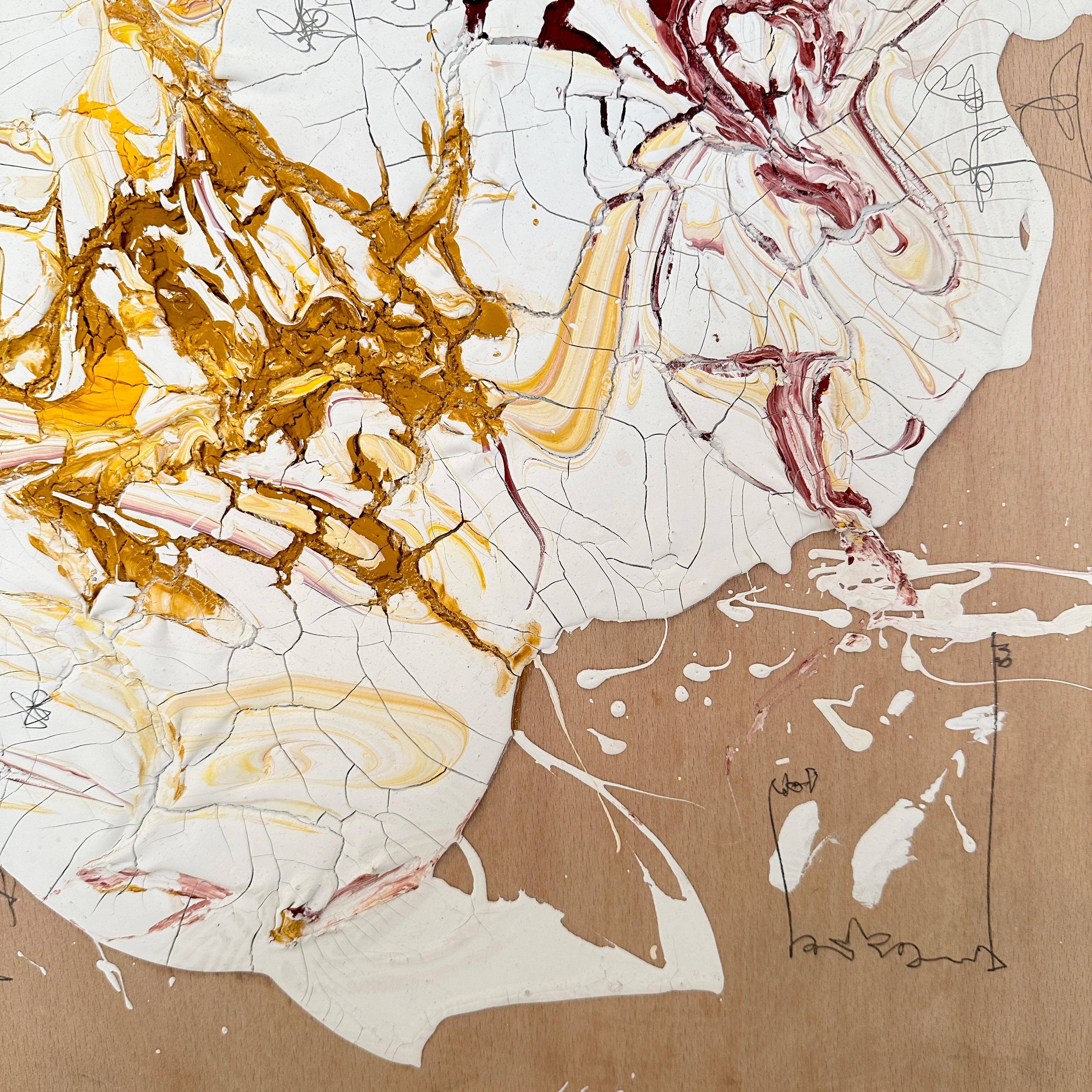 Europeo Pittura astratta contemporanea su Wood di Felix Bachmann, 2024 in vendita