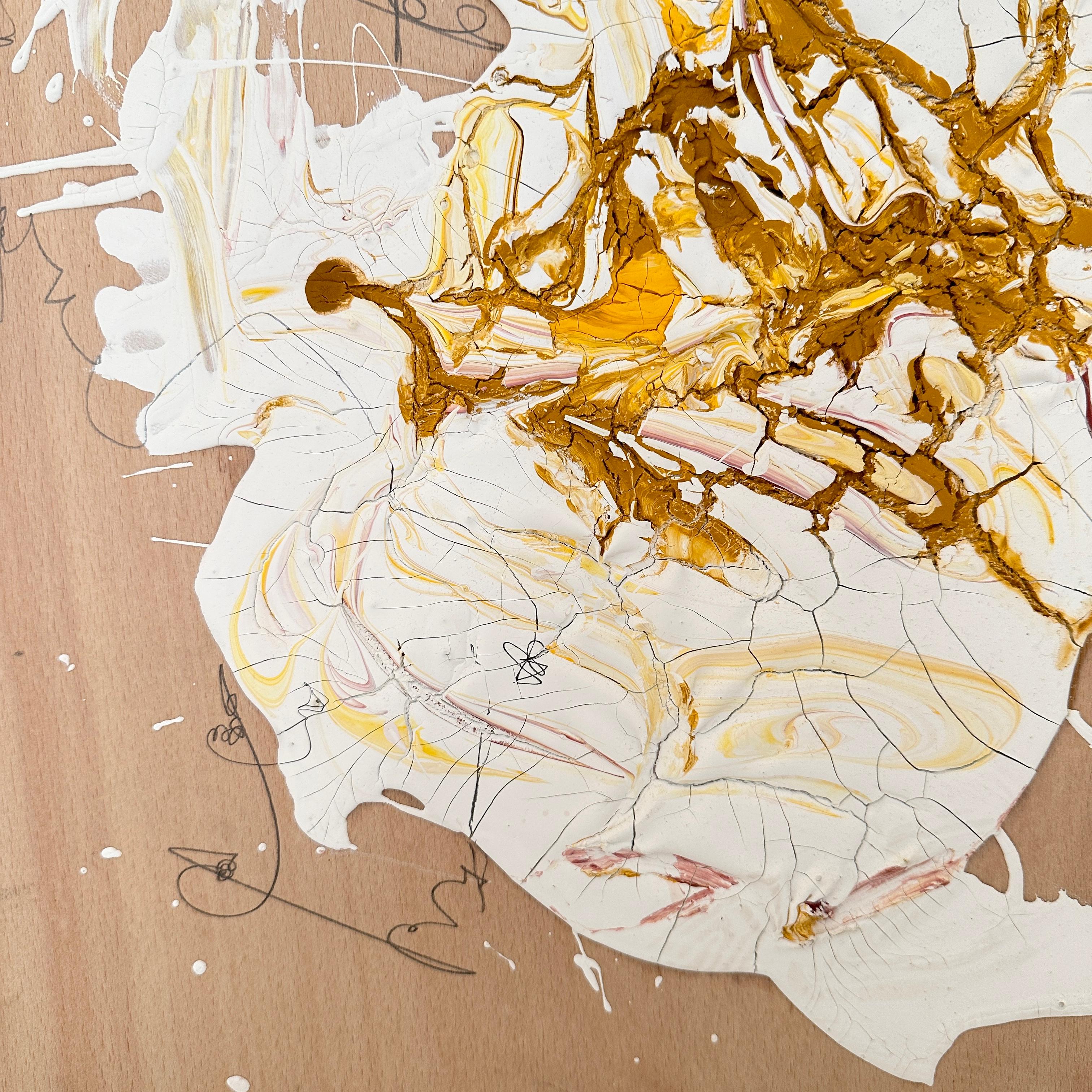 Pittura astratta contemporanea su Wood di Felix Bachmann, 2024 In condizioni Nuovo in vendita a Berlin, DE