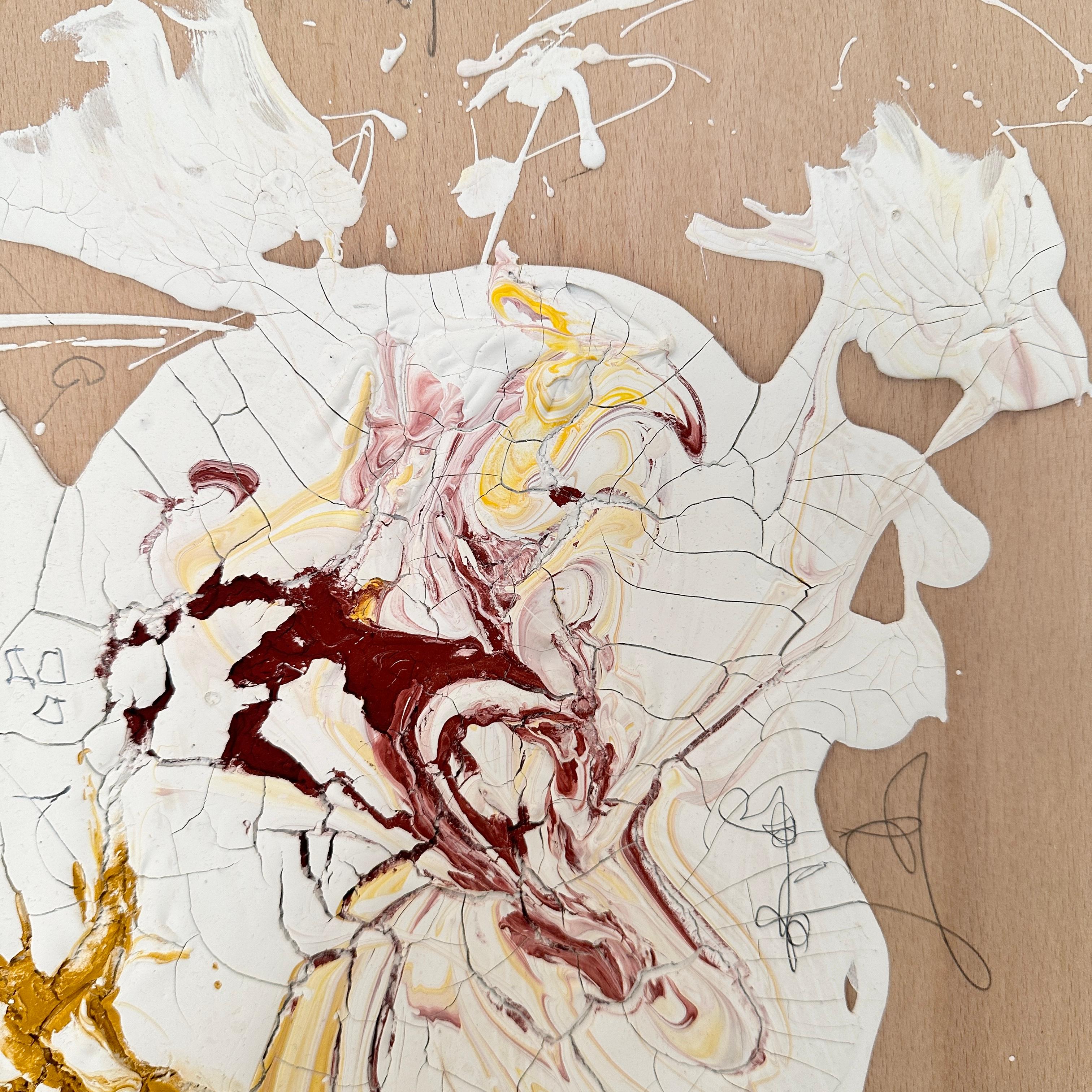 XXI secolo e contemporaneo Pittura astratta contemporanea su Wood di Felix Bachmann, 2024 in vendita