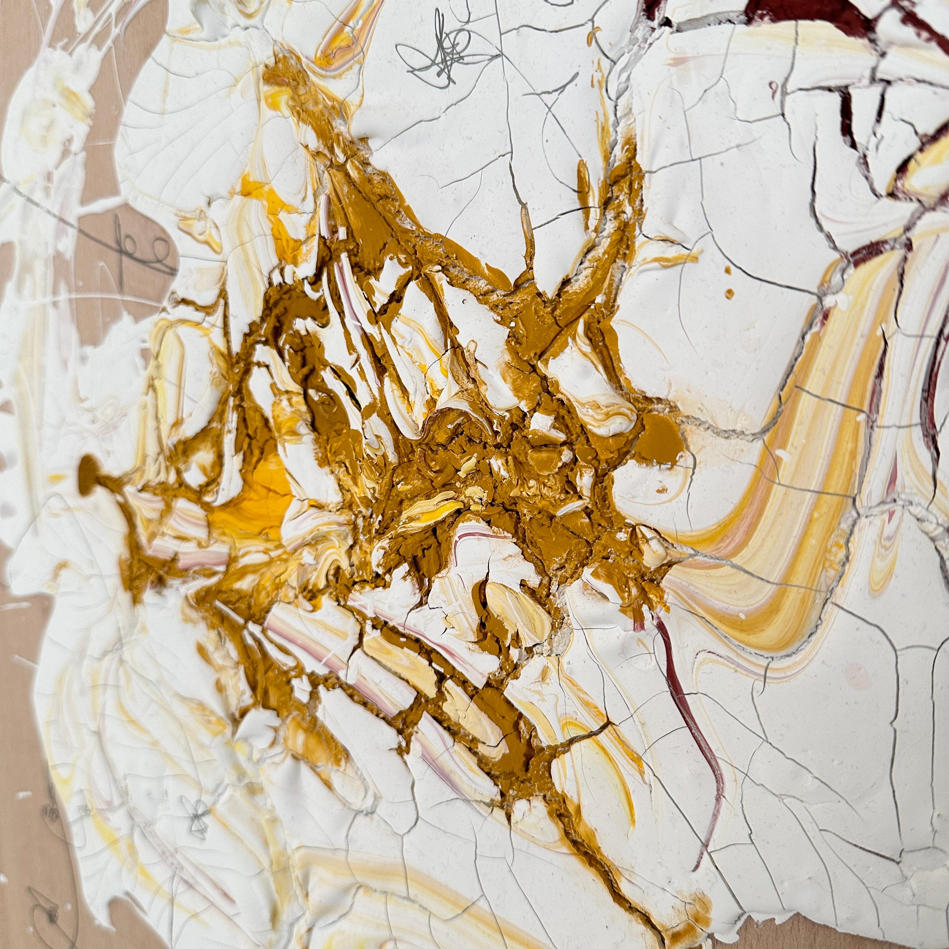 Faggio Pittura astratta contemporanea su Wood di Felix Bachmann, 2024 in vendita