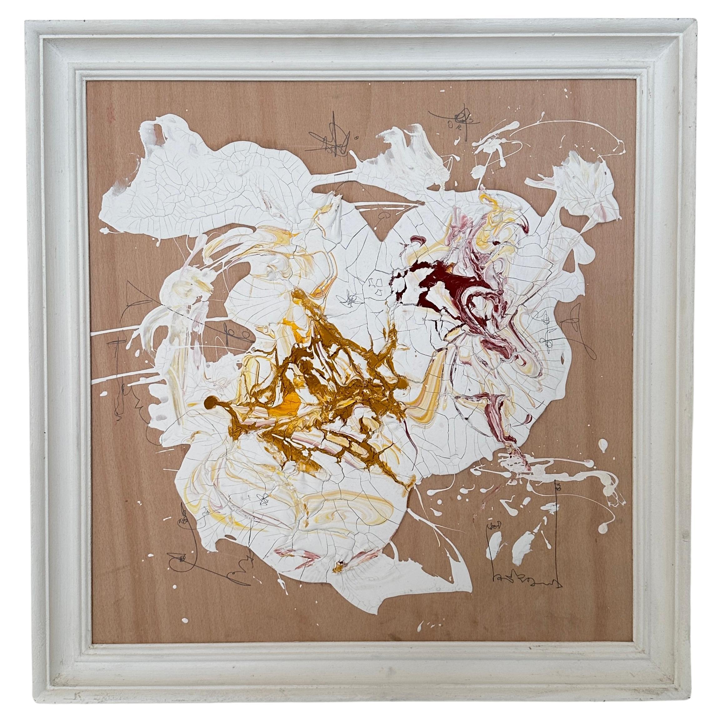 Pittura astratta contemporanea su Wood di Felix Bachmann, 2024