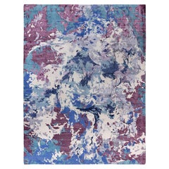 Contemporary Abstract Wool, Silk Hand Knotsted Gray Area Rug 9' 3" x 12' 1"